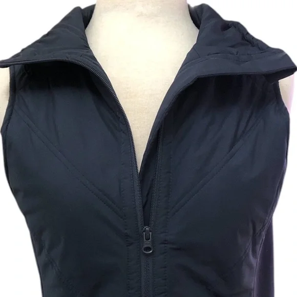 T by Talbots Navy Chevron Quilted Vest - Picture 3 of 12